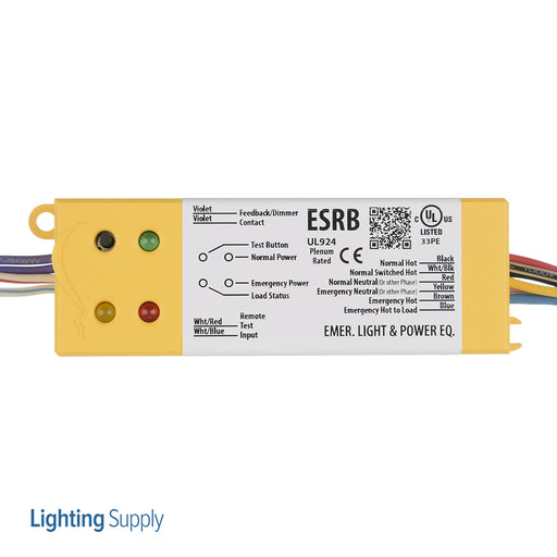 RIB Functional Devices UL924 Relay - 10 Amp SPST - 120-277 VAC Coil Input - 0-10 VDC Dimmer OVERRIDE (ESRB)