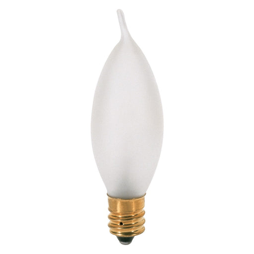 SATCO/NUVO 10CA7/F 10W CA7 Incandescent Frost 1500 Hours 70Lm Candelabra Base 120V 2700K (S3276)