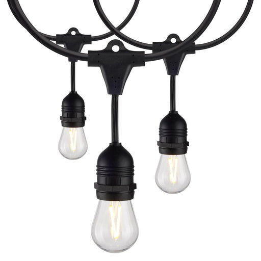 SATCO/NUVO 24 Foot LED String Light Includes 12-S14 Bulbs 2000K 120V (S8030)
