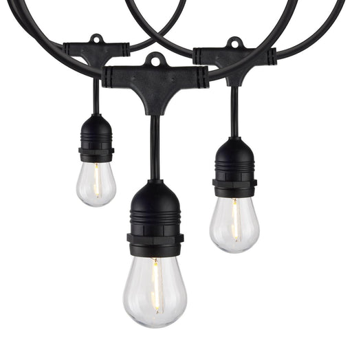 SATCO/NUVO 60 Foot Commercial LED String Light Includes 24-S14 Bulbs 2000K 120V (S8032)