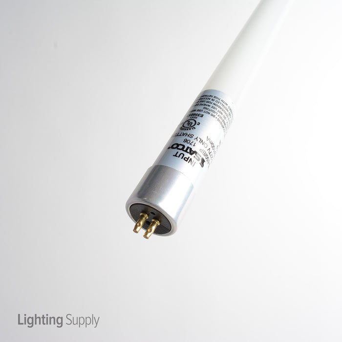 SATCO/NUVO 25W 48 Inch Linear T5 LED 5000K 277V 3400Lm 82 CRI Miniature Bipin (G5) Base White Glass Direct Wire High Output Tube DLC Standard (S9719)