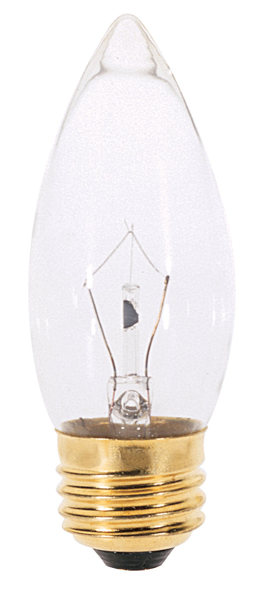 SATCO/NUVO 25B11 25W B11 Incandescent Clear 2500 Hours 210Lm Medium Base 130V 2700K (A3631)