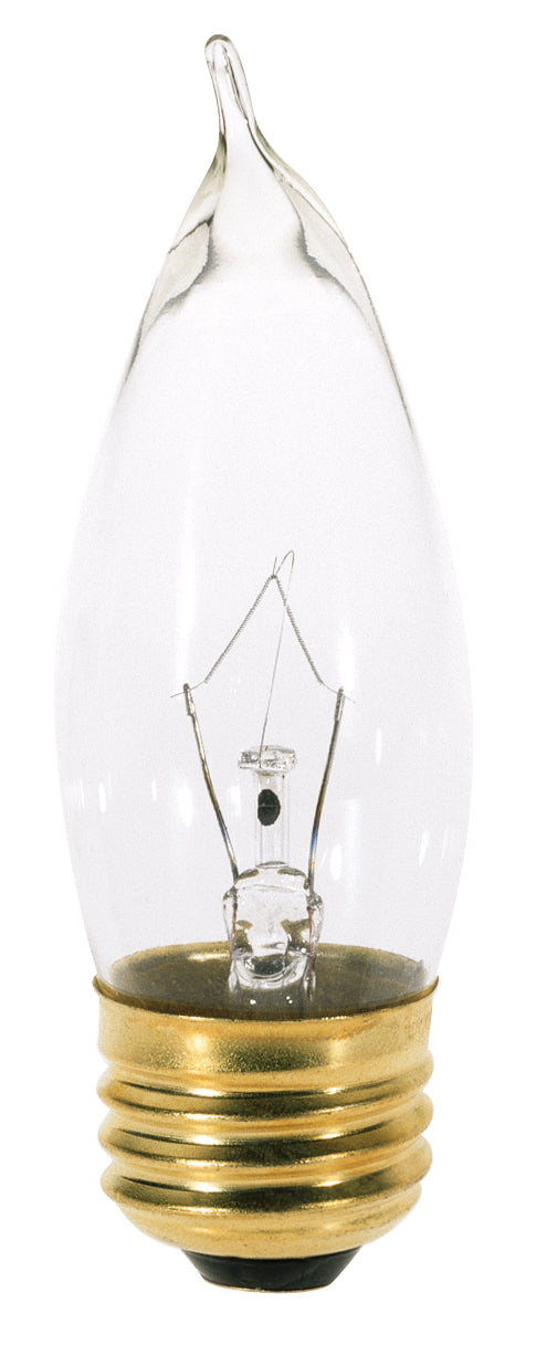 SATCO/NUVO 25W CA10 Incandescent Clear 2500 Hours 210Lm Medium Base 130V 2700K (A3664)