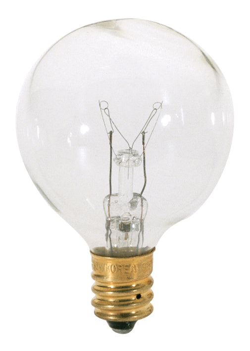 SATCO/NUVO 25G12 1/2 25W G12 1/2 Incandescent Clear 1500 Hours 180Lm Candelabra Base 120V 2700K (S3846)