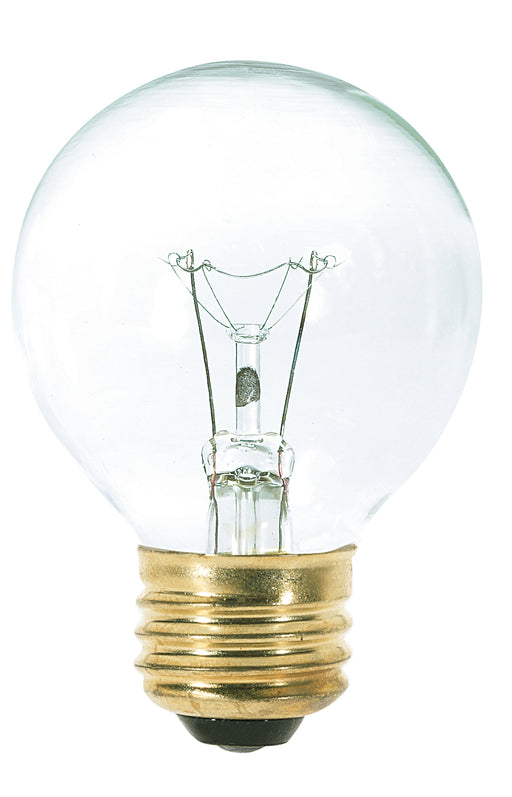 SATCO/NUVO 25G18 1/2 25W G18 1/2 Incandescent Clear 1500 Hours 180Lm Medium Base 120V 2700K (S3887)