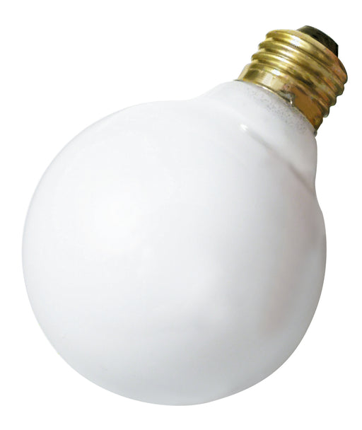 SATCO/NUVO 25G30/W 25W G30 Incandescent Gloss White 2500 Hours 150Lm Medium Base 120V 2700K (S3653)