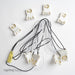 SATCO/NUVO 4-Light Ballast Bypass Wiring Harness For Single Ended 15W LED T8 Ballast Bypass Bipin Tubes (80/2629)