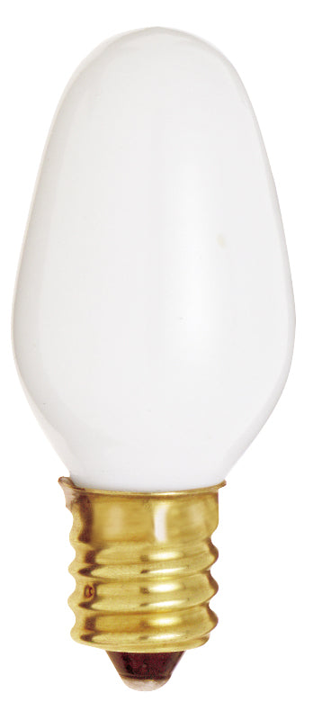 SATCO/NUVO 4C7/W 4W C7 Incandescent White 3000 Hours 8Lm Candelabra Base 120V 2700K (S3681)