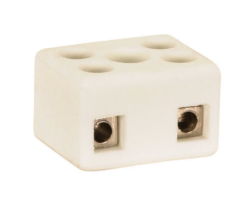 SATCO/NUVO Porcelain 4 Terminal Wire Connector 1/2 Inch Height 7/8 Inch Length 11/16 Inch Width 4 Amp 1000W 250V (90-1081)