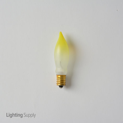 SATCO/NUVO 7 1/2CA5/FY 7.5W Ca5 Incandescent Yellow 1500 Hours 35Lm Candelabra Base 120V (S3243)