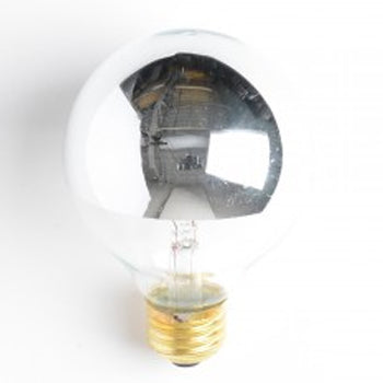SATCO/NUVO 40G25/SL 40W G25 Incandescent Silver Crown 1500 Hours 280Lm Medium Base 120V 2700K (S3861)