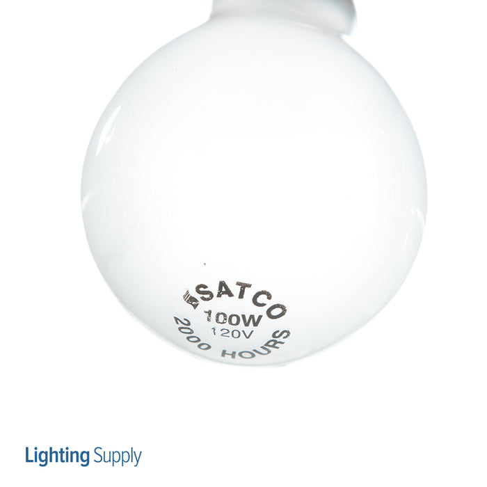 SATCO/NUVO 100A/LHT/Left Hand Thread 100W A19 Incandescent Frost 2000 Hours 1200Lm Medium Left Hand Thread Base 130V 2700K (S6010)