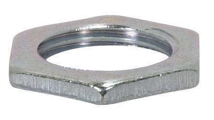 SATCO/NUVO Steel Locknut 3/8 IP 7/8 Inch Diameter 1/8 Inch Thick Zinc Plated Finish (90-002)