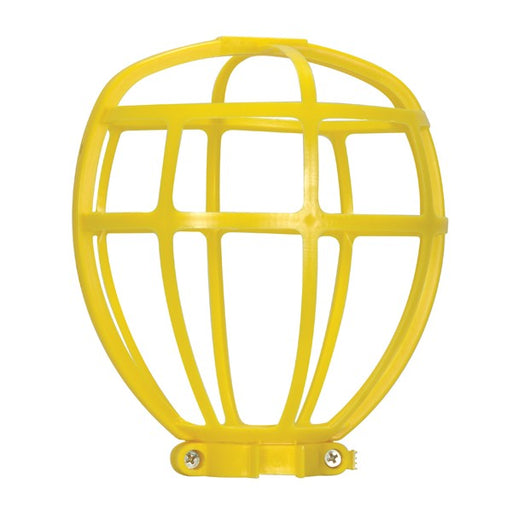 SATCO/NUVO Yellow Trouble Light Plastic Cage Suitable For Outdoor Locations Height 6-1/2 Inch (90-2612)
