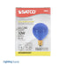 SATCO/NUVO 10G12 1/2/B 10W G12 1/2 Incandescent Transparent Blue 1500 Hours Candelabra Base 120V (S3834)