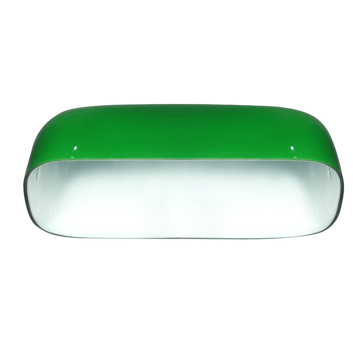SATCO/NUVO Cased Pharmacy Glass Shade Green Glass 9 Inch Width 7/16 Inch Slip Side Holes (50-667)