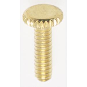 SATCO/NUVO Steel Knurled Head Thumb Screw 6/32-1/2 Inch Length Brass Plated Finish (90-1154)