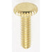SATCO/NUVO Steel Knurled Head Thumb Screw 6/32-1/2 Inch Length Brass Plated Finish (90-1154)