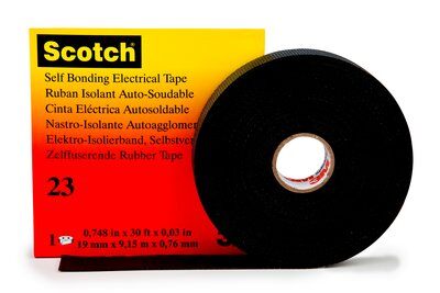 3M - 00397 Scotch Rubber Splicing Tape 23 1-1/2 Inch X 30 Foot Black (7000138529)