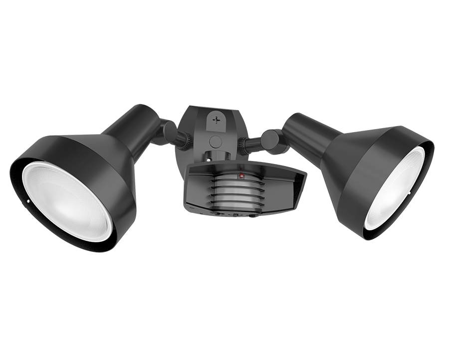 RAB LED Outdoor Sensor Lights With STL110H Sensor And 2 CCT Selectable PAR38 Lamps 38W 3000K/4000K/5000K E26 Base 90 CRI 3600Lm Kit (STL110H/L)