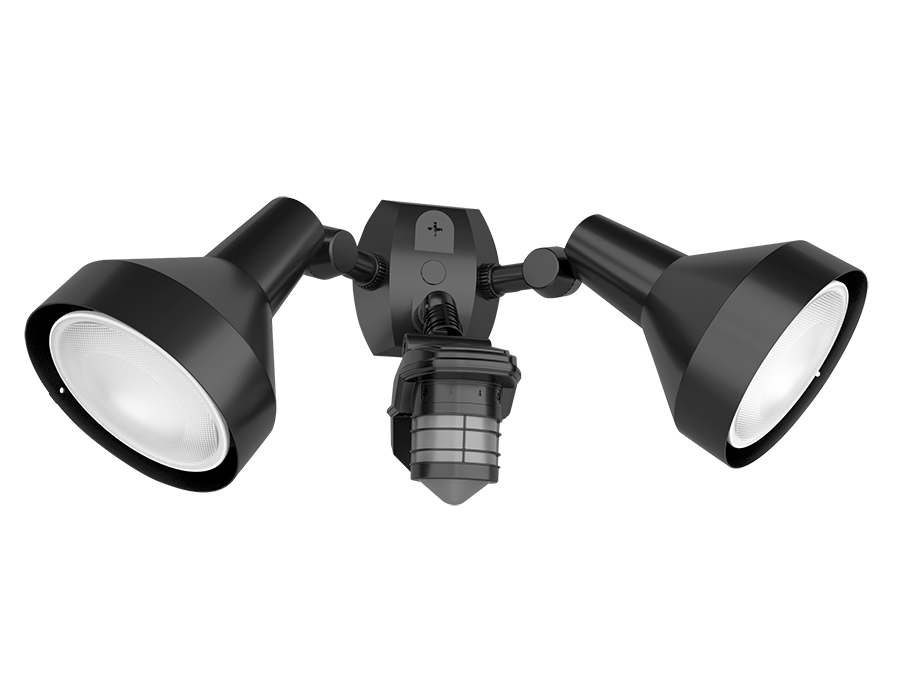 RAB LED Outdoor Sensor Lights With STL360H Sensor And 2 CCT Selectable PAR38 Lamps 38W 3000K/4000K/5000K E26 Base 90 CRI 3600Lm Kit (STL360H/L)