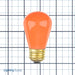Sunlite 11S14/O/12PK S14 Incandescent Party String Light Bulb Orange 11W Medium E26 Base Dimmable Sold as Pack of 12 (41479-SU)
