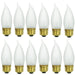 Sunlite 25EFF/32/12PK Incandescent 25W 178Lm 2600K Chandelier Lamp 12 Pack (40039-SU)