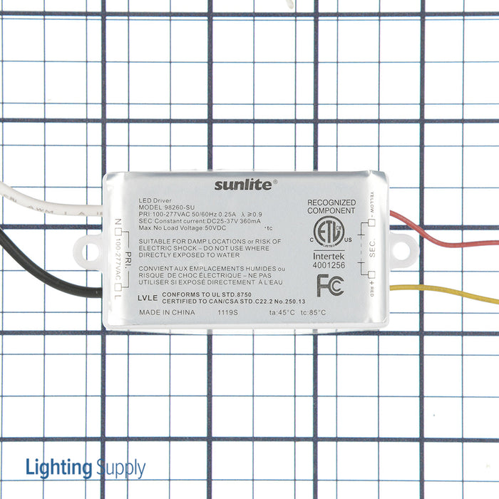 Sunlite 360Ma MV Constant Current Non-Dimmable 15W LED Driver (98260-SU)