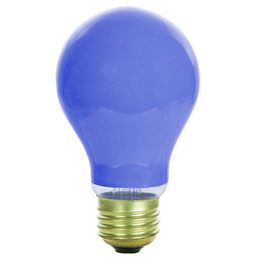 Sunlite 40A/B/2PK Blue Incandescent 120V 40W A19 Medium E26 Dimmable Sold As 2-Pack (01140-SU)