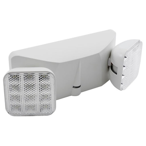 Sylvania EMLIGHT1A/3DVTHS/S/WH Emergency LED Fixture 1A 2X1.2W Heads 120/277V 2X2 Surface Mounted White Finish 6000K (60763)