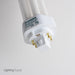 Sylvania CF18DT/E/IN/827/ECO 18W T4 Triple Tube Compact Fluorescent 2700K 82 CRI 4-Pin GX24Q-2 Plug-In Base Bulb (20875)