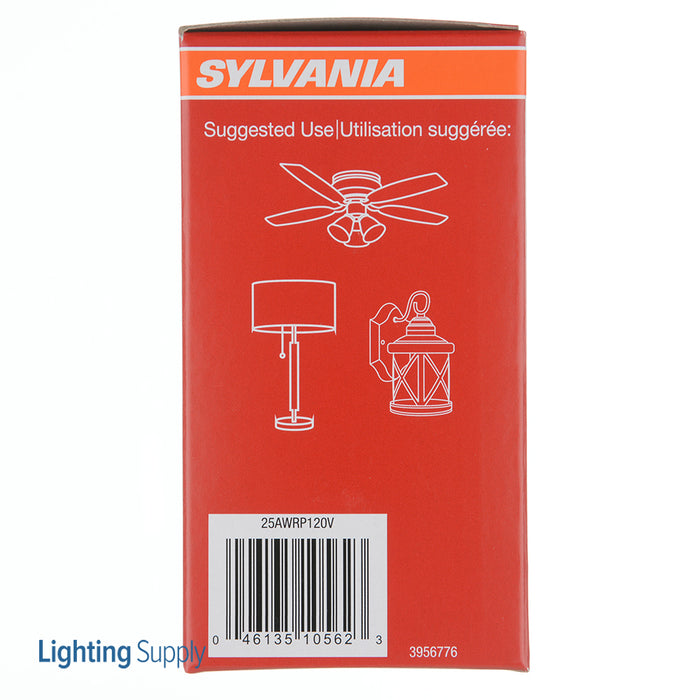 Sylvania 25A/W/RP 120V Incandescent A19 Bulb Shape Soft White Finish Medium Aluminum Base 25W 120V Retail Pack 2 Pack/Priced Per Each (10562)
