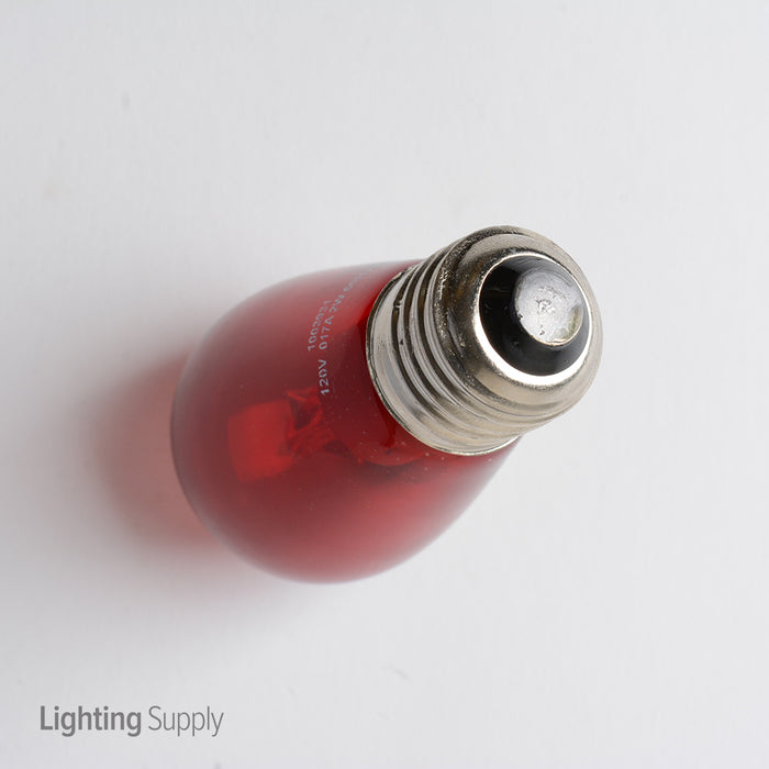 USHIO 2W S14 LED 120V Medium E26 Base Red Dimmable Bulb (1003931)