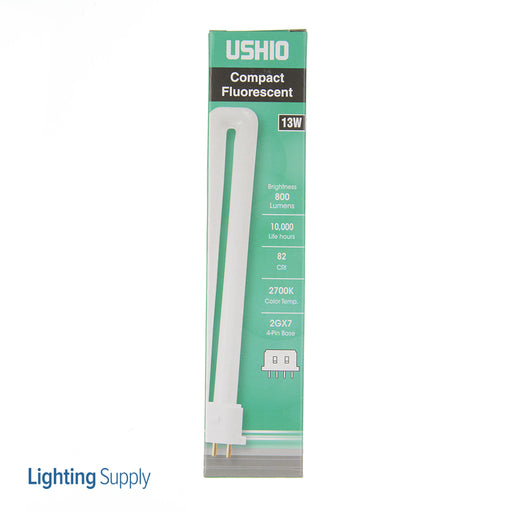 USHIO CF13SE/827 Single Tube Compact Fluorescent T4S 59V 13W 2GX7 Base Inphos (3000171)