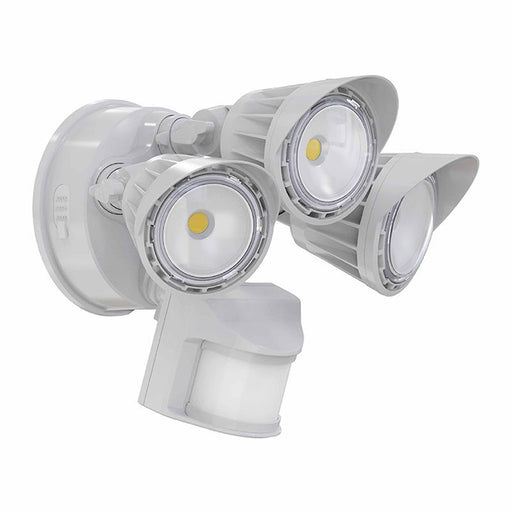 Westgate Manufacturing 30W 3 CCT 3000K/4000K/5000K White 3-Heads Security Light With Motion Sensor (SL-30W-MCT-WH-P)