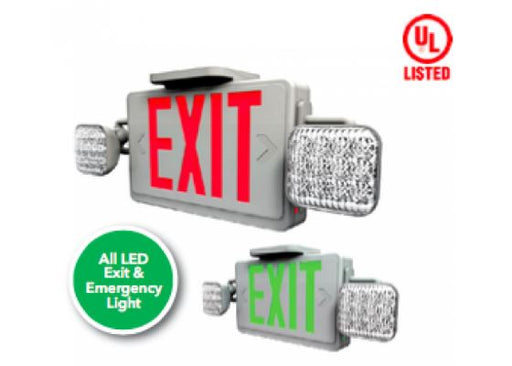 Westgate Manufacturing Combination LED Exit Sign And LED Emergency (XT-CL-RW-EM-SALIDA)