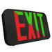 Westgate Manufacturing Compact Modern LED Universal Exit Sign Bi-Color Red/Green Default To Red 120-277V Black (XTU-RG-EM-BK)