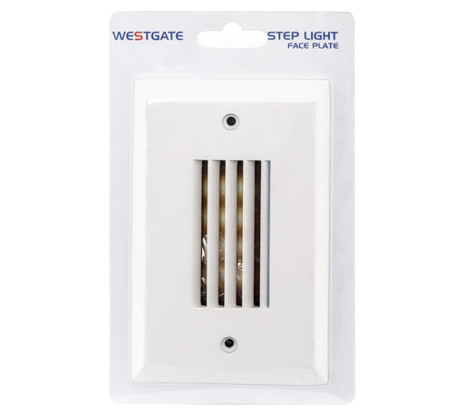 Westgate Manufacturing Step Light Faceplate (SLT-LH-WH)