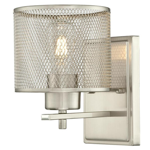 Westinghouse 1 Light Wall Brushed Nickel Finish With Mesh Shade (6327800)