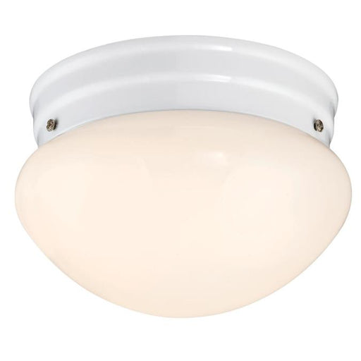 Westinghouse 10W 7.25 Inch Diameter Dimmable LED Flush-Mount White With White Opal Glass (6107100)