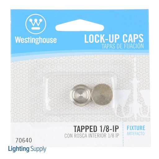 Westinghouse 2 Lock-Up Caps Nickel Finish (7064000)
