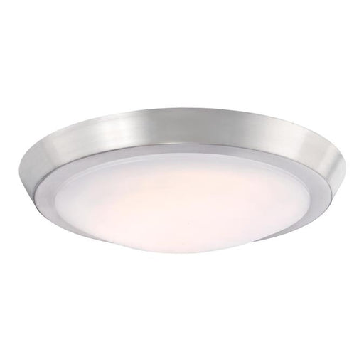 Westinghouse 20W 11 Inch Diameter Dimmable LED Flush-Mount Brushed Nickel With Acrylic Shade (6107300)