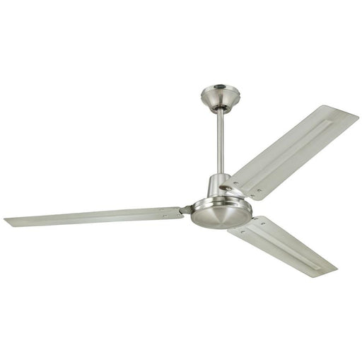 Westinghouse 56 Inch Brushed Nickel Finish Fan With Brushed Nickel Finish Steel Blades Ball Hanger Installation System Wall Mount Control Included (7861400)
