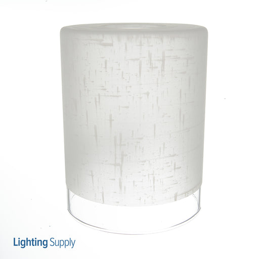 Westinghouse White Linen Cylinder Shade With Translucent Band (8101400)