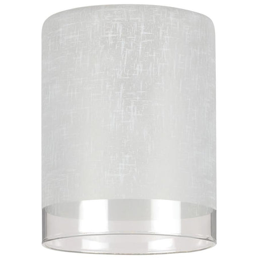 Westinghouse White Linen Cylinder Shade With Translucent Band (8101400)