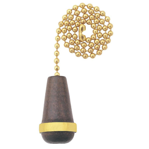 Westinghouse Wooden Cone Walnut Finish Pull Chain (7700800)