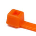 HellermannTyton Cable Tie 15.35 Inch Long UL Rated 50 Pound Tensile Strength PA66 Orange 100 Per Package (T50L3C2)