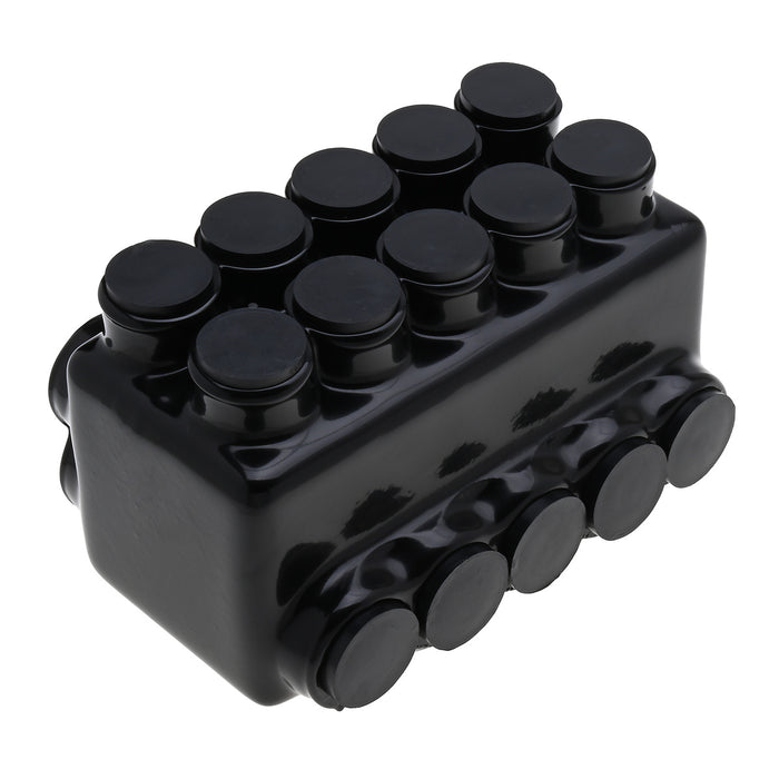 NSI 600 MCM - 6 AWG Stacked Polaris Insulated Multi-Tap Connector 10-Port [Double Sided Entry] (IPLDS600-10)