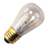 Halco S14CL11 11W Incandescent S14 130V Medium E26 Base Dimmable Clear Bulb (9051)