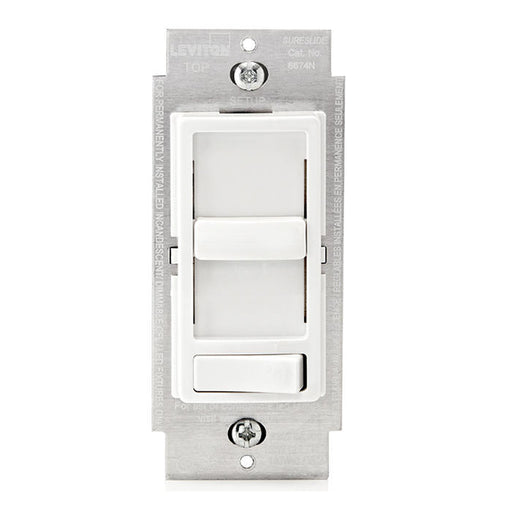 Leviton White SureSlide LED Dimmer Switch 150W With Neutral (6674N-10W)